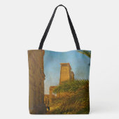  Egyptische Temple Canvas tas (Achterkant)