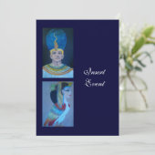 Egyptische themafparty 5x7 sjabloon kaart (Staand voorkant)