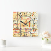 Egyptische tijdmachine, acrylwandklok vierkante klok (Huis)