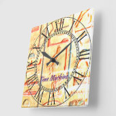 Egyptische tijdmachine, acrylwandklok vierkante klok (Hoek)