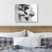 Egyptische toeristen die de Nijl reizen, Sphix Canvas Afdruk (Insitu (Slaapkamer))