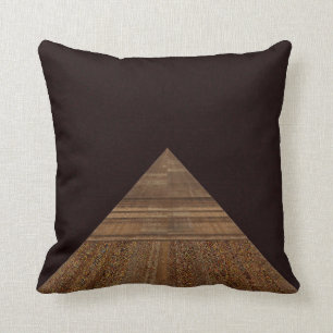 Egyptische Topaz Golden Pyramid Abstracte Kunst Kussen