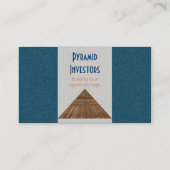 Egyptische Topaz Golden Pyramid Abstracte Kunst Visitekaartje (Achterkant)