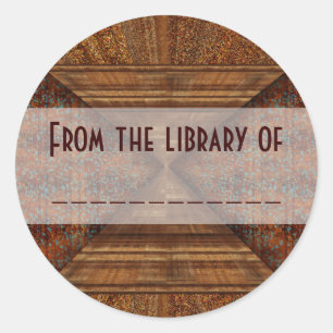 Egyptische Topaz gouden piramide Abstracte kunst Ronde Sticker