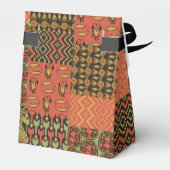 Egyptische tribune Faux Patchwork Tent Favor Box Bedankdoosjes (Achterkant)
