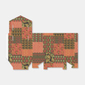 Egyptische tribune Faux Patchwork Tent Favor Box Bedankdoosjes (Uitgevouwen)