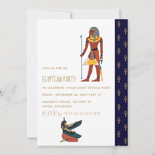 Egyptische uitnodiging van de partij met de hoogst (Voorkant)