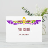 Egyptische uitnodiging voor verjaardagsfeestje - S (Staand voorkant)