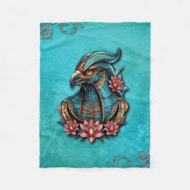 Egyptische valk God. Fleece Deken