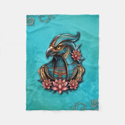 Egyptische valk God. Fleece Deken (Voorkant)