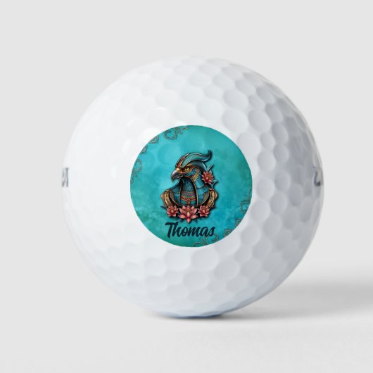 Egyptische valk God. Golfballen (Voorkant)