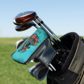 Egyptische valk God. Golfheadcover (Insitu)