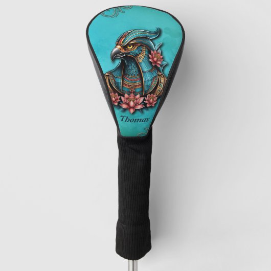Egyptische valk God. Golfheadcover (Voorkant)