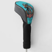 Egyptische valk God. Golfheadcover (Schuin)