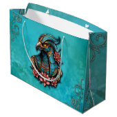 Egyptische valk God. Groot Cadeauzakje (Achterkant Gekanteld)