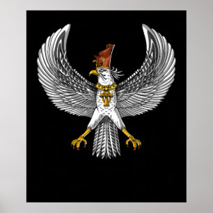 Egyptische valk God Horus Poster