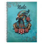 Egyptische valk God. Notitieboek (Voorkant)