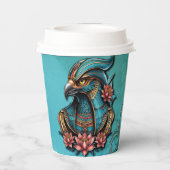 Egyptische valk God. Papieren Bekers (Achterkant)