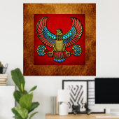 Egyptische valk poster (Thuiskantoor)