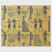  Egyptische versiering met Lapiz Lazuli Cadeaupapier (Vlak)