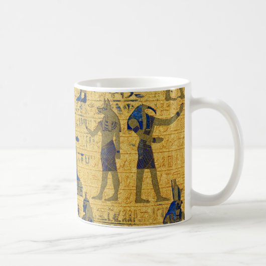  Egyptische versiering met Lapiz Lazuli Koffiemok (Rechts)
