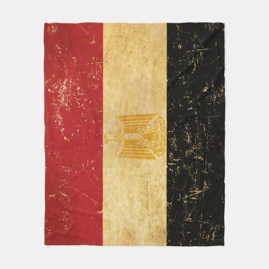 Egyptische Vintage Fleece Deken (Voorkant)