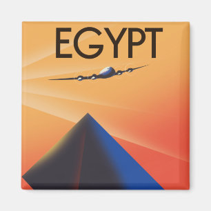 Egyptische vintage reisposter magneet
