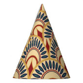 Egyptische visschubben: naadloos motief. feesthoedjes (Links)