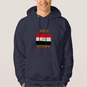 Egyptische vlag م ر Arabisch en Engels WordArt Hoodie