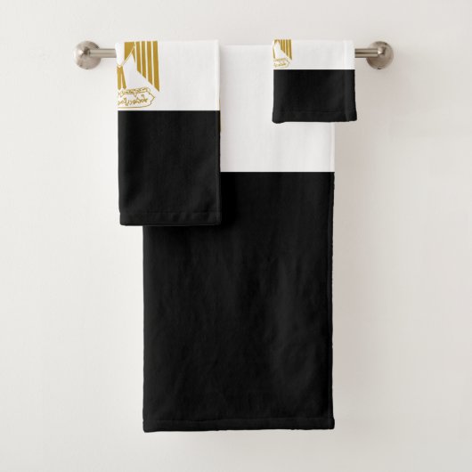 Egyptische vlag bad handdoek (Insitu)