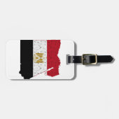 Egyptische vlag bagagelabel (Voorkant horizontaal)