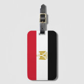 Egyptische vlag bagagelabel (Voorkant (verticaal))