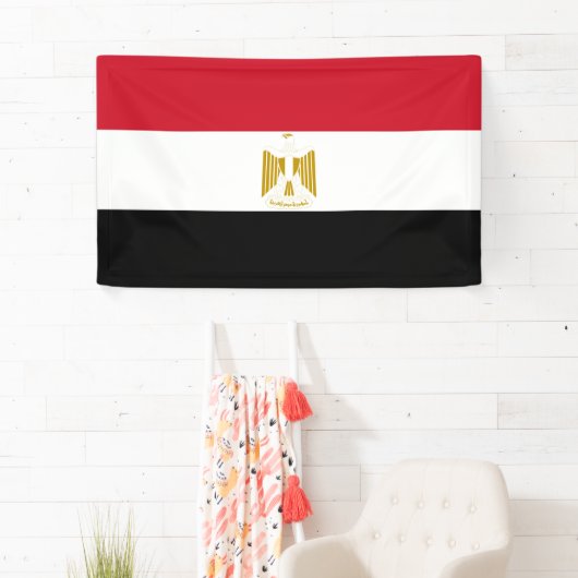 Egyptische vlag Banner (Insitu)