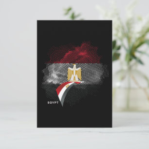 Egyptische vlag bedankkaart