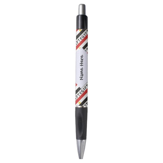 Egyptische vlag betegeld gepersonaliseerd pen (Voorkant Verticaal)