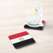 Egyptische vlag bier onderzetter (Rechterzijde)