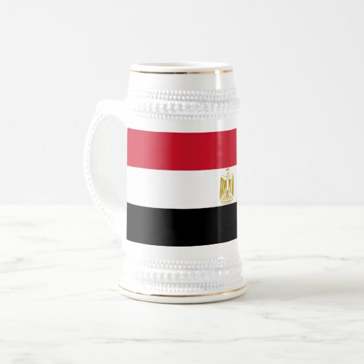 Egyptische vlag bierpul (Voorkant links)