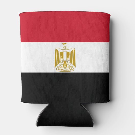 Egyptische vlag blikjeskoeler (Achterkant)