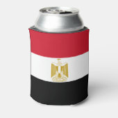 Egyptische vlag blikjeskoeler (Blikje Achterkant)