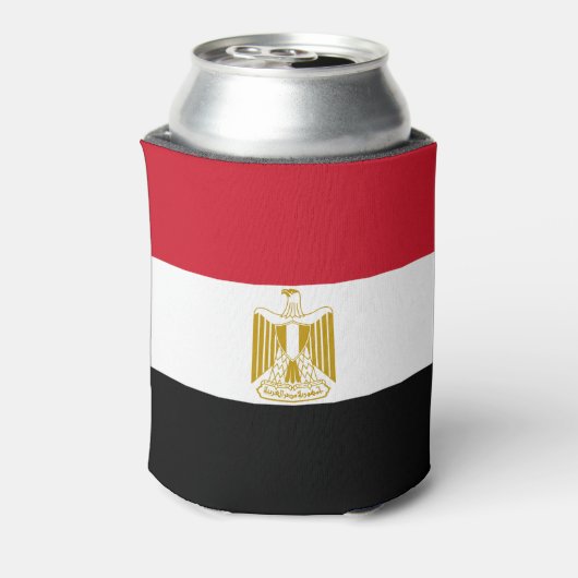 Egyptische vlag blikjeskoeler (Blikje Achterkant)