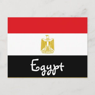 Egyptische vlag briefkaart