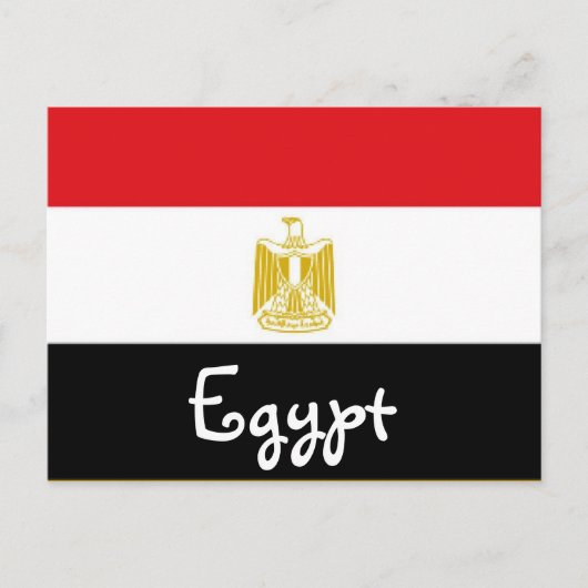 Egyptische vlag briefkaart (Voorkant)