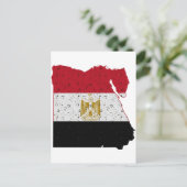Egyptische vlag briefkaart (Staand voorkant)