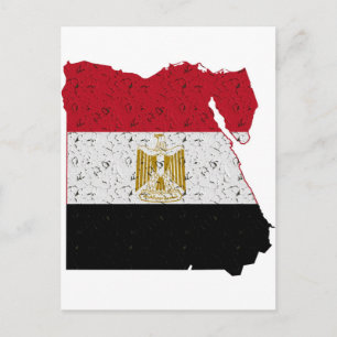 Egyptische vlag briefkaart