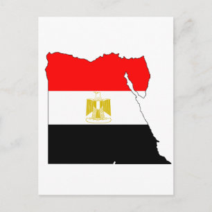 Egyptische vlag briefkaart