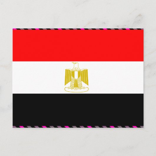 Egyptische vlag briefkaart (Voorkant)