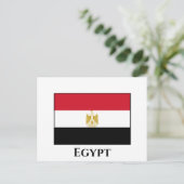Egyptische vlag briefkaart (Staand voorkant)