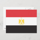 Egyptische vlag briefkaart (Voorkant / Achterkant)