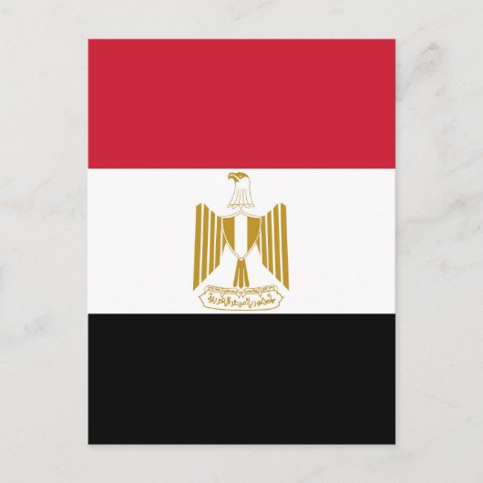 Egyptische vlag briefkaart (Voorkant)
