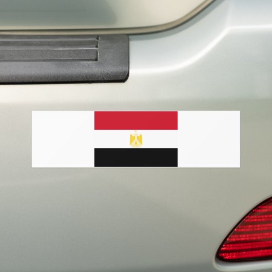 Egyptische vlag bumpersticker (Op auto)